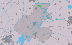 Emplacement dans l'ancienne municipalité de Boarnsterhim