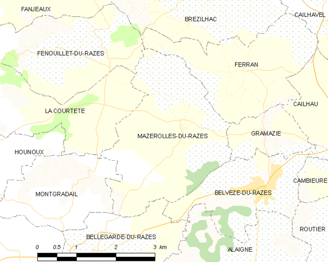 Mazerolles-du-Razès - Localizazion