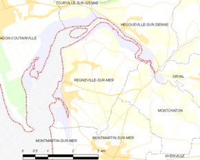 Poziția localității Regnéville-sur-Mer