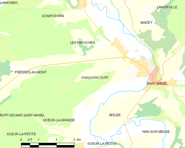 Poziția localității Chauvoncourt