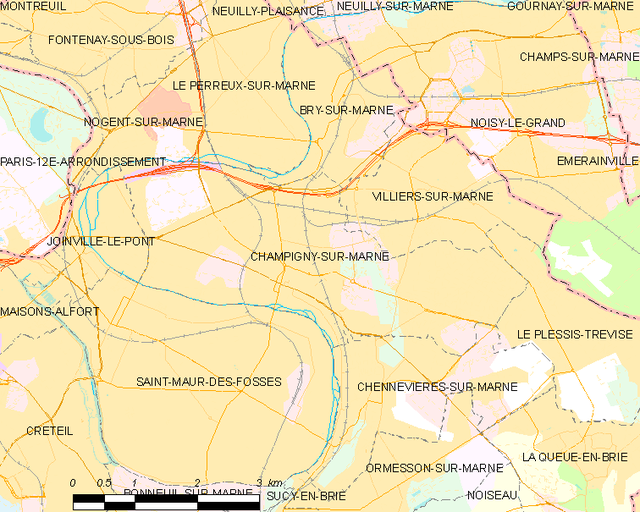 Champigny-sur-Marne só͘-chāi tē-tô͘ ê uī-tì