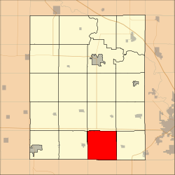 Map highlighting Saint Clair Township, Benton County, Iowa.svg