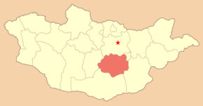 Poziția localității Dund-Gobi-Aimag