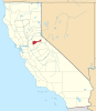 Amador County map Map of California highlighting Amador County.svg
