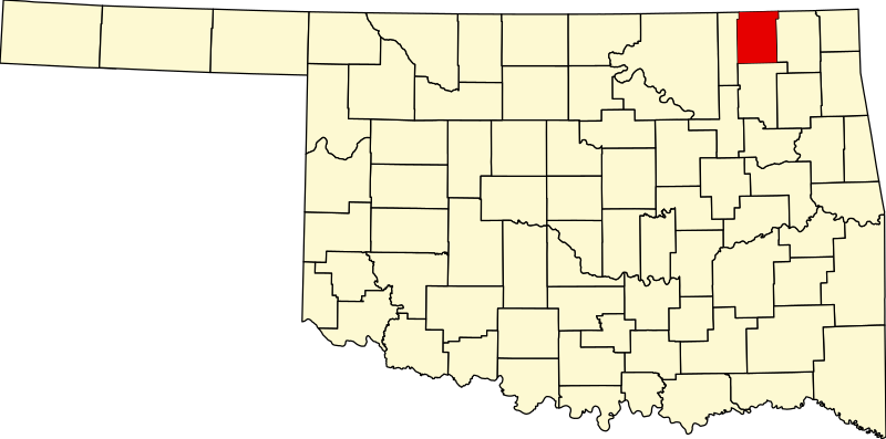 صورة:Map of Oklahoma highlighting Nowata County.svg