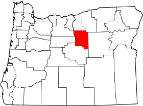 Map of Oregon highlighting Wheeler County.svg