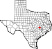 Map of Texas highlighting Burleson County.svg
