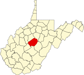 Placering af Braxton County (Braxton County)