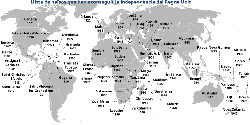 File:Map of countries that gained independence from the UK Catalan version.svg