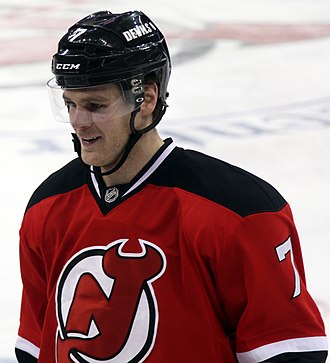 Fayne in 2014. Mark Fayne - New Jersey Devils.jpg