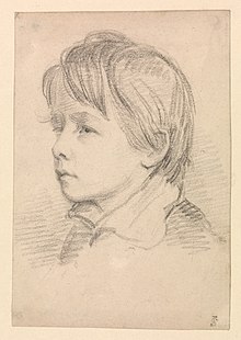 Michael Atwell Slater as a boy, drawn by his brother, Joseph Slater Jr. Michael Atwell Slater.jpg