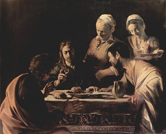 Supper at Emmaus by Caravaggio, 1606