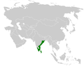 Mirafra affinis distribution map.png
