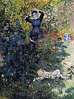 Моне - camille-and-jean-monet-in-the-garden-at-argenteuil.jpg