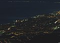 Immagine notturna di Genova dal Monte Fasce
