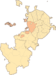 Circulus administrativus occidentalis (Moscua): situs