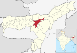 Distretto di Nagaon – Mappa
