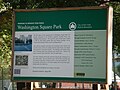 This photo is of Wikis Take Manhattan goal code F33, Washington Square Park, sections under construction.