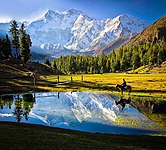 Nanga Parbat, a nona montanha mais alta do mundo.
