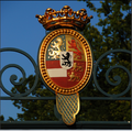 Arms of Nassau-den Lek from the gate of Zeist Castle from camera photo.