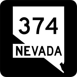 <span class="mw-page-title-main">Nevada State Route 374</span> State highway in Nevada, United States