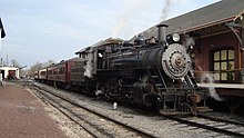 No. 40 awaiting to depart New Hope, Pennsylvania for the first run of the day on November 12, 2012 New Hope & Ivyland 40.JPG