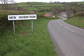 Village sign. New Invention - geograph.org.uk - 162087.jpg