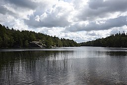 Norra Långevattnet sett från norra sjöändan.