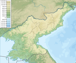 Paektu Muntain is located in North Korea