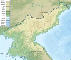 Bình Nhưỡng (Pyongyang) trên bản đồ Cộng hòa Dân chủ Nhân dân Triều Tiên