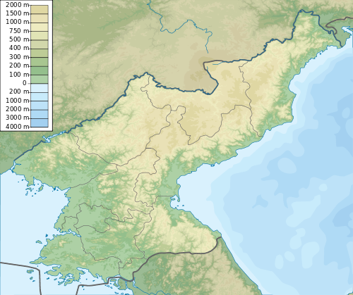 朝鮮民主主義人民共和国の強制収容所の位置（北朝鮮内）