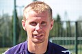 Olivier Blondel à la sortie de l'entraînement du Toulouse Football Club, le 15 août 2012.