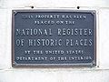 Actual National register plaque on church