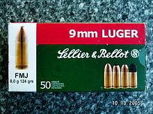 Oznake na škatli za strelivo 9 mm Luger.JPG