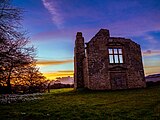 Sunset at the Old Hall, Middleton Quernhow