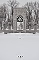 * Nomination: The National World War II Memorial Pacific tower as seen from the Atlantic tower during the January 2016 Blizzard. --Northside777 18:13, 15 February 2016 (UTC) * Review Unbalanced compo. To much white (with blurred foreground objects) in the lower half and cut trees on the upper half. Perfect would be 1/3 snow and 2/3 on top with the tree tops completely available. Can you salvage this from your RAW material? --Cccefalon 19:29, 15 February 2016 (UTC)