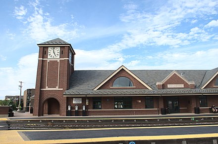 The Palatine Metra station along the Union Pacific Northwest Line