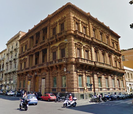 Palazzo Pancari Ferreri, Via Etnea, Via Umberto I, arch. Carlo Sada.png