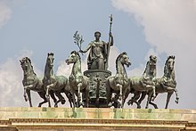 Gruppo equestre bronzeo Sestiga della Pace, Arco della Pace di Milano