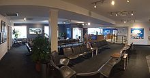 Pascan Aviation's fixed-base operator lounge in Montreal Saint-Hubert Airport Pascan Aviation FBO.jpg