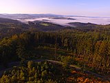 Panorama terenu gminy Istebna z Kubalonki