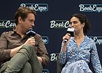 Thumbnail for File:Pete Holmes and Jenny Slate at BookExpo (05573).jpg