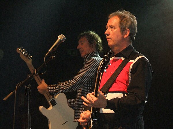 Pete Shelley singing with Buzzcocks at Shepherds Bush Empire, 30 January 2009