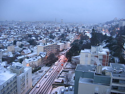 Le Havre under snow