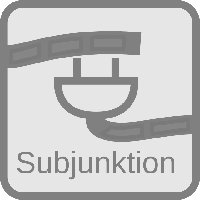 Lang symbol. Subjunktion.