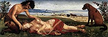 Piero di Cosimo, Mort de Procris, National Gallery de Londres.