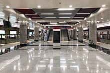 Tian'anmen Dong (E) station platform (June 2020)