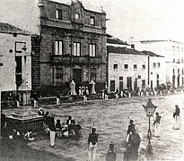 Plaza de la Candelaria en 1864. Palacio de Carta.