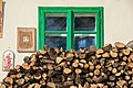 * Nomination Stack of firewood in front of the residential building on Gaisrueckenstrasse #69 at Winklern, Poertschach, Carinthia, Austria --Johann Jaritz 17:02, 10 February 2015 (UTC) * Promotion Good quality. --Hubertl 18:45, 10 February 2015 (UTC)