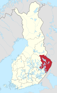 Pohjois-Karjala in Finland.svg
